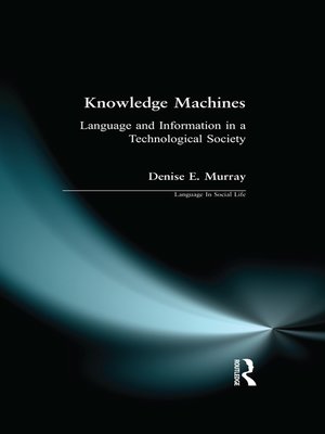 cover image of Knowledge Machines